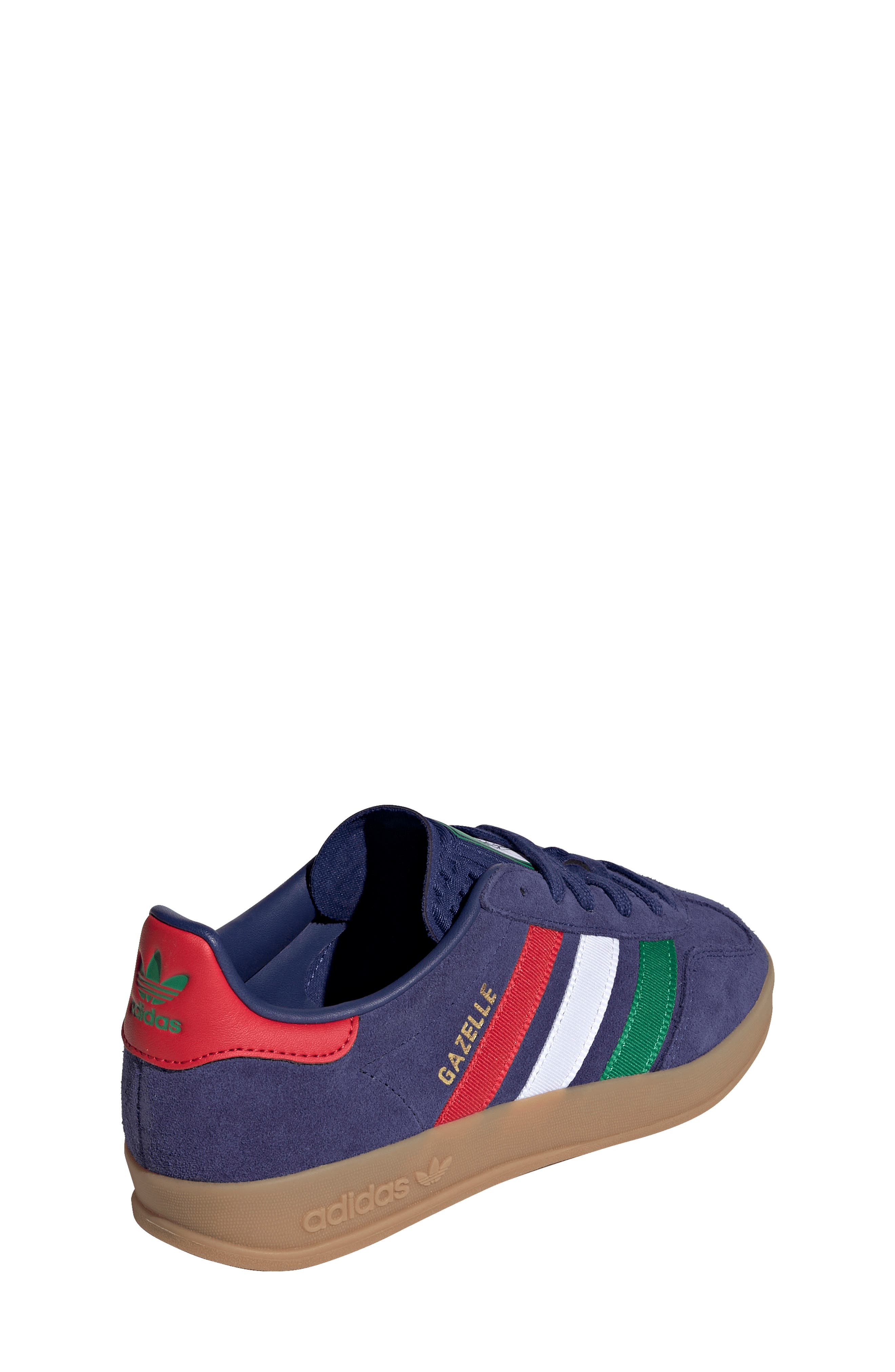 adidas x FIFA Kids' Gazelle Indoor Sneaker, Alternate, color, Blue/ Green/ Scarlet