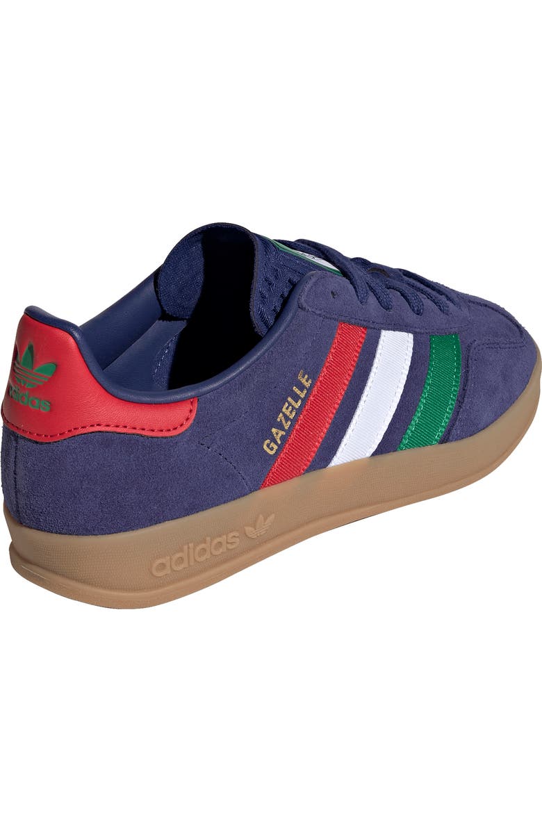 adidas x FIFA Kids' Gazelle Indoor Sneaker, Alternate, color, Blue/ Green/ Scarlet