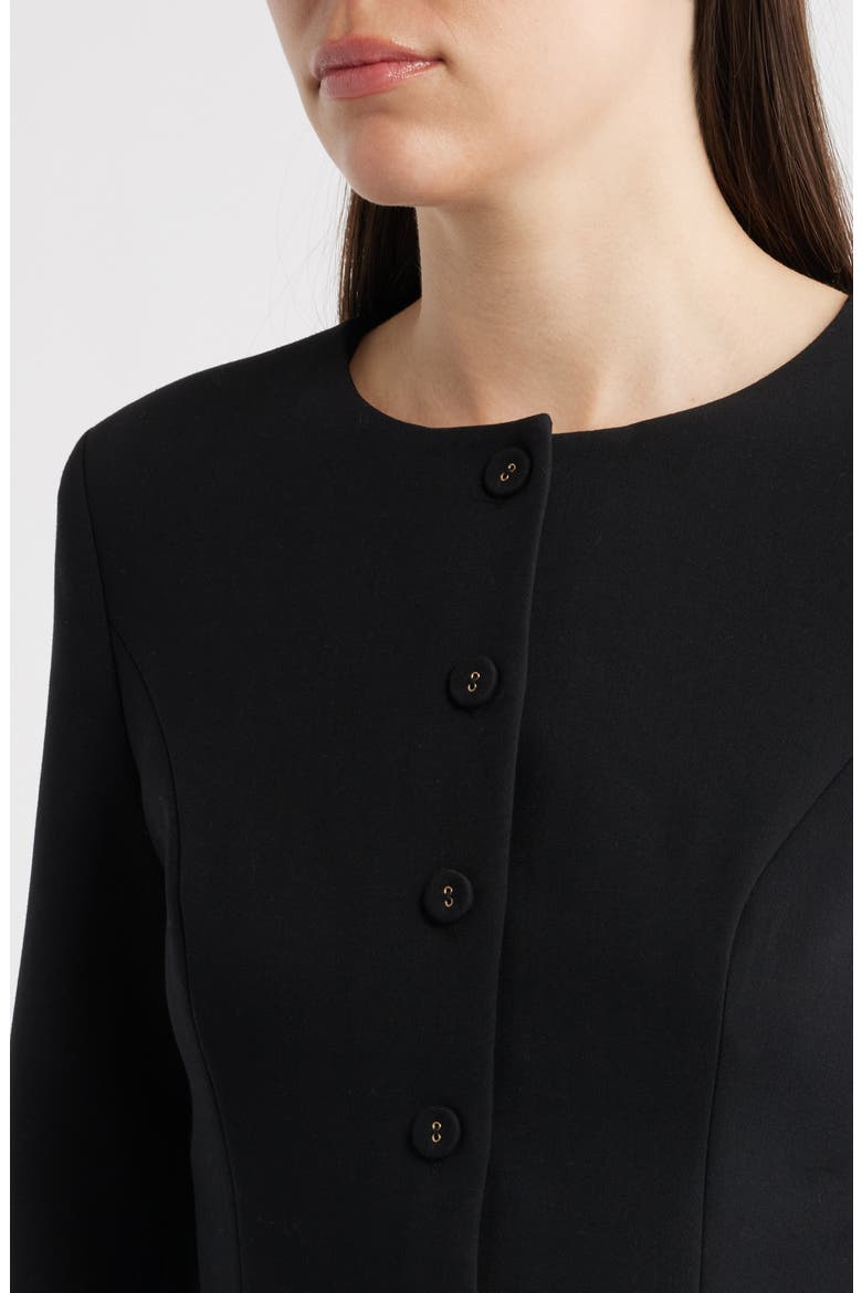 Shelby Long Sleeve Blazer Minidress, Alternate, color, BLACK