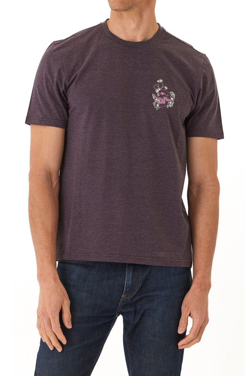 Threads 4 Thought Soft Wash Desert Skull Graphic T-Shirt, Main, color, Pepper