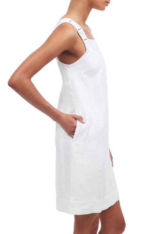Madewell Taped Cutwork Tank Linen Minidress In Eyelet White