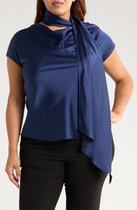 Satin Scarf Top