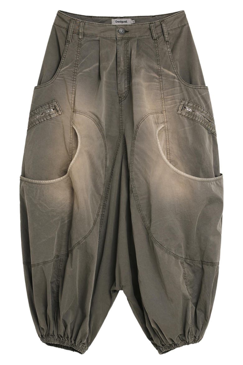 Barrel Leg Pants, Alternate, color, LIGHT GREEN