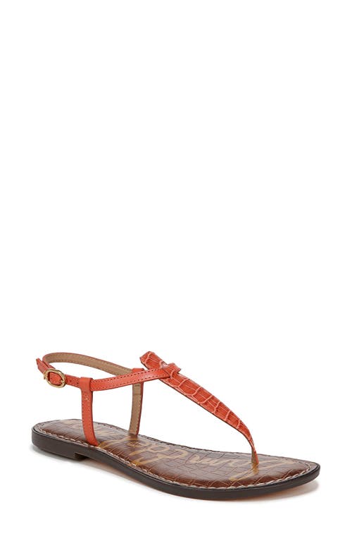 Sam Edelman Gigi Sandal In Orange Sunrise