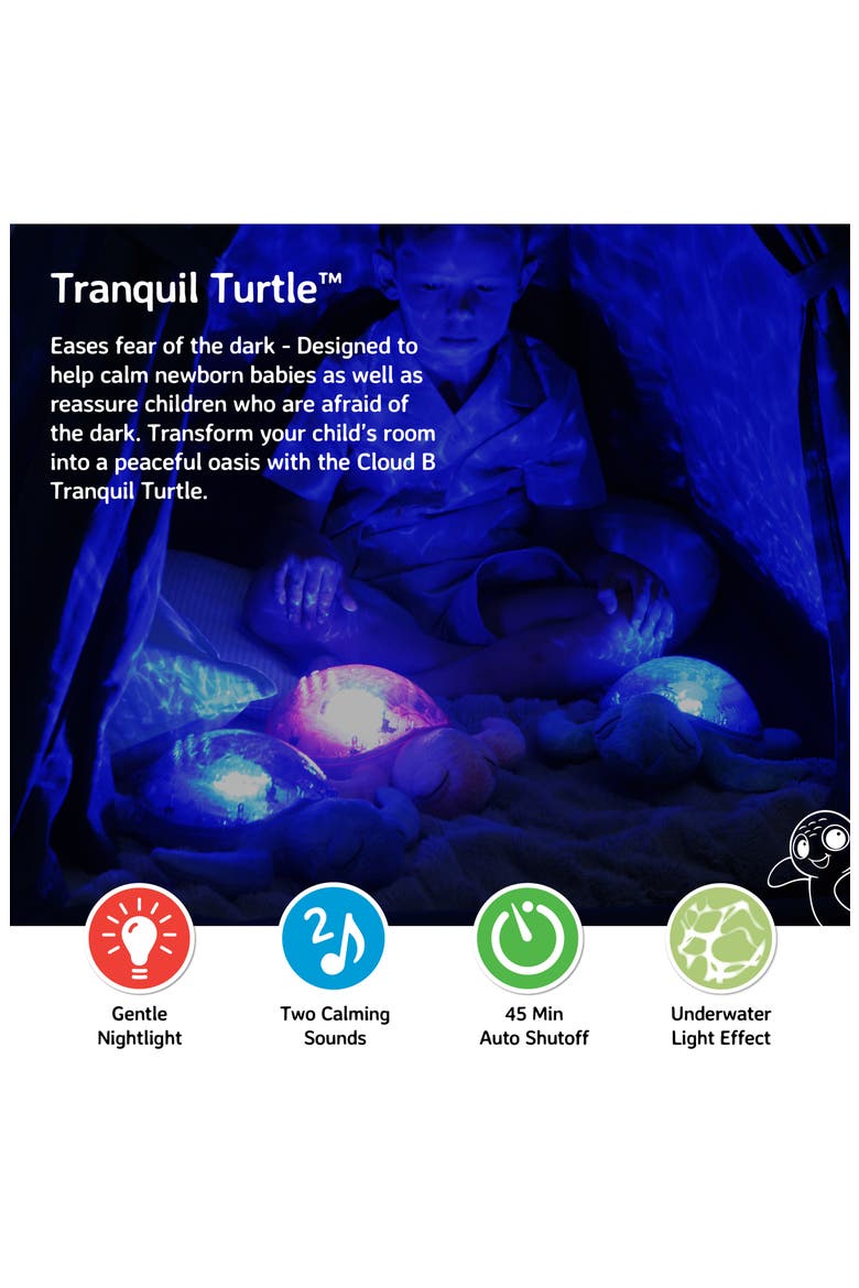 Tranquil Turtle Ocean Projector Nightlight & Sound Machine, Alternate, color, BLUE