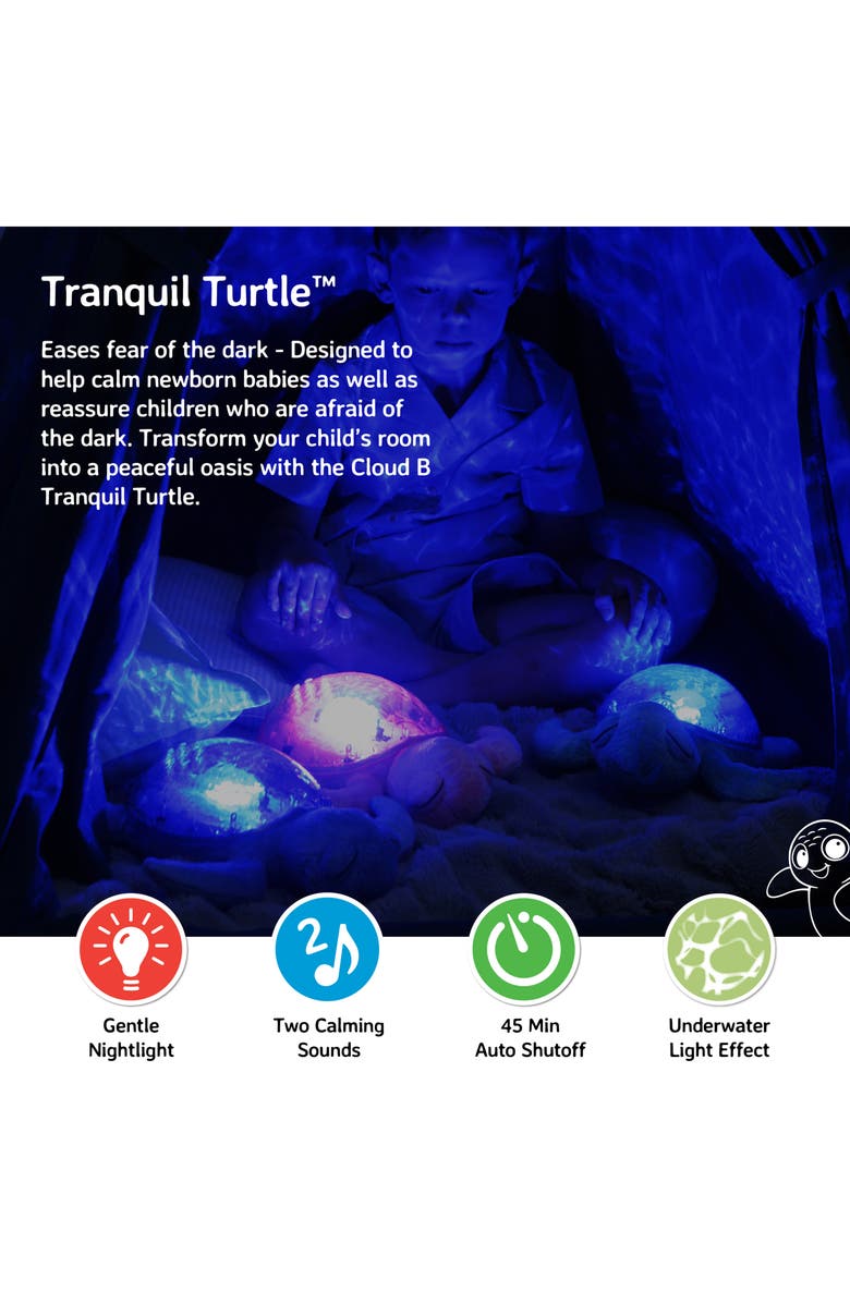 Cloud B Tranquil Turtle Ocean Projector Nightlight & Sound Machine, Alternate, color, 