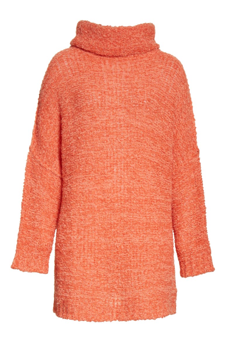 'She's All That' Knit Turtleneck Sweater, Alternate, color, ORANGE