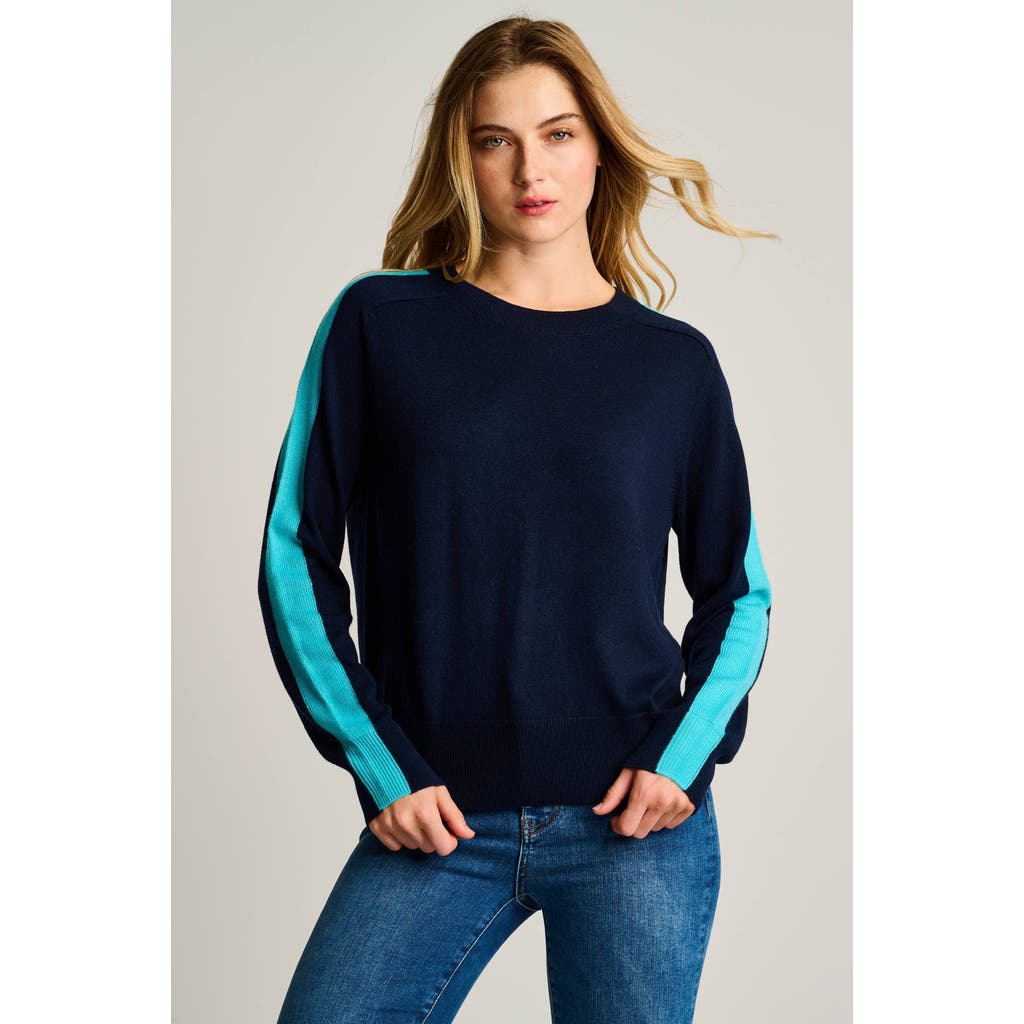 Lisa Todd Stripefull Sweater In Blue
