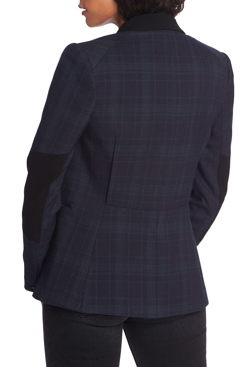 Wild One Contrast Panel Plaid Blazer, Alternate, color, BLUE NIGHT