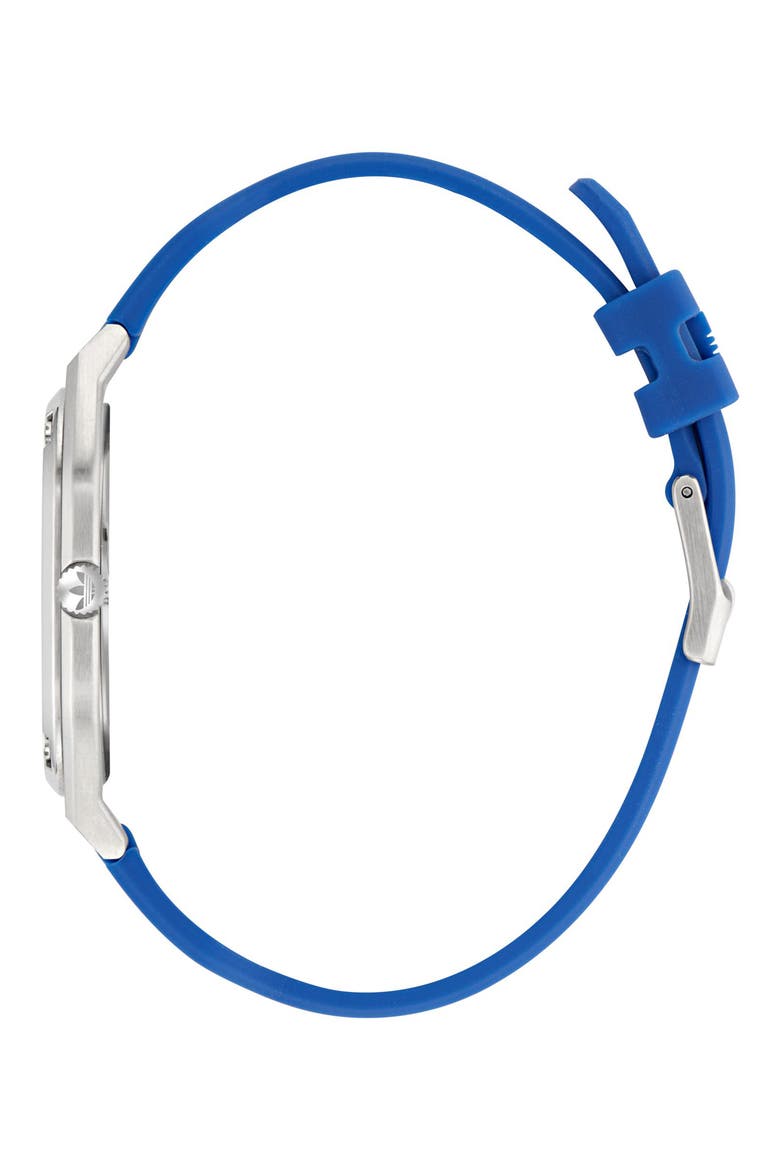 City Tech Blue Thin Silicone Strap Watch, 39mm, Alternate, color, BLUE