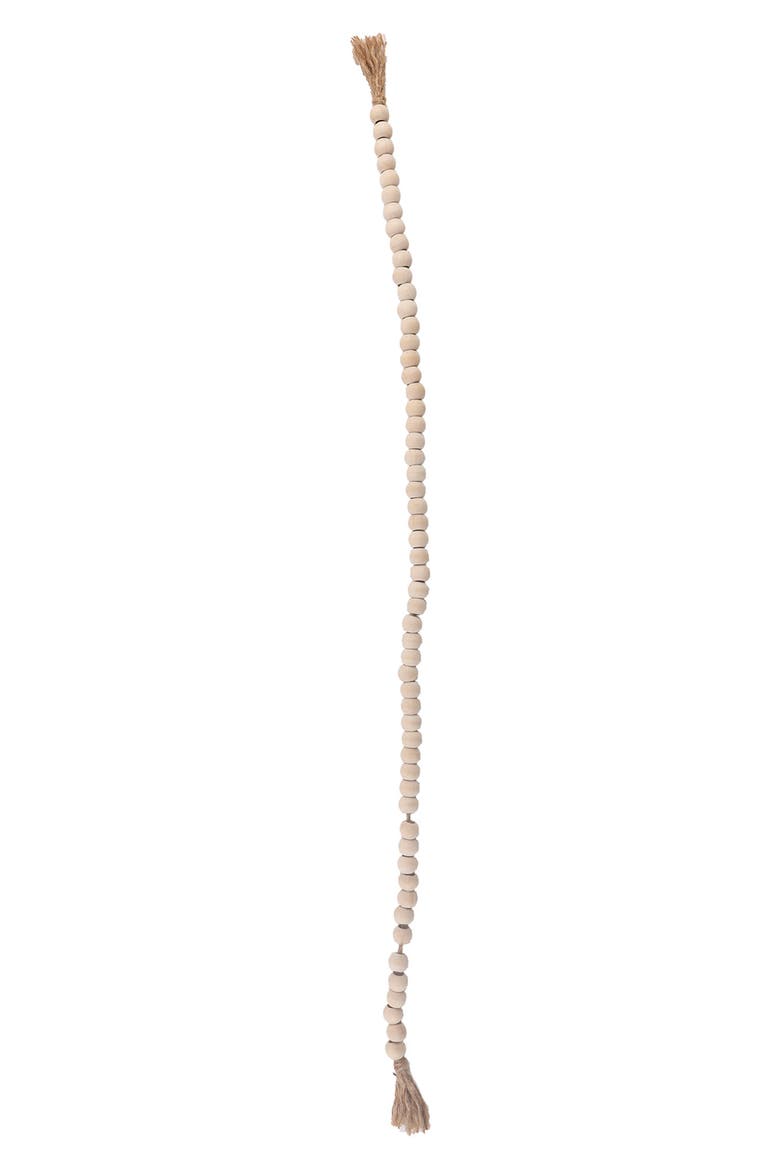 Flora Bunday Decorative Bead Strand, Main, color, NATURAL