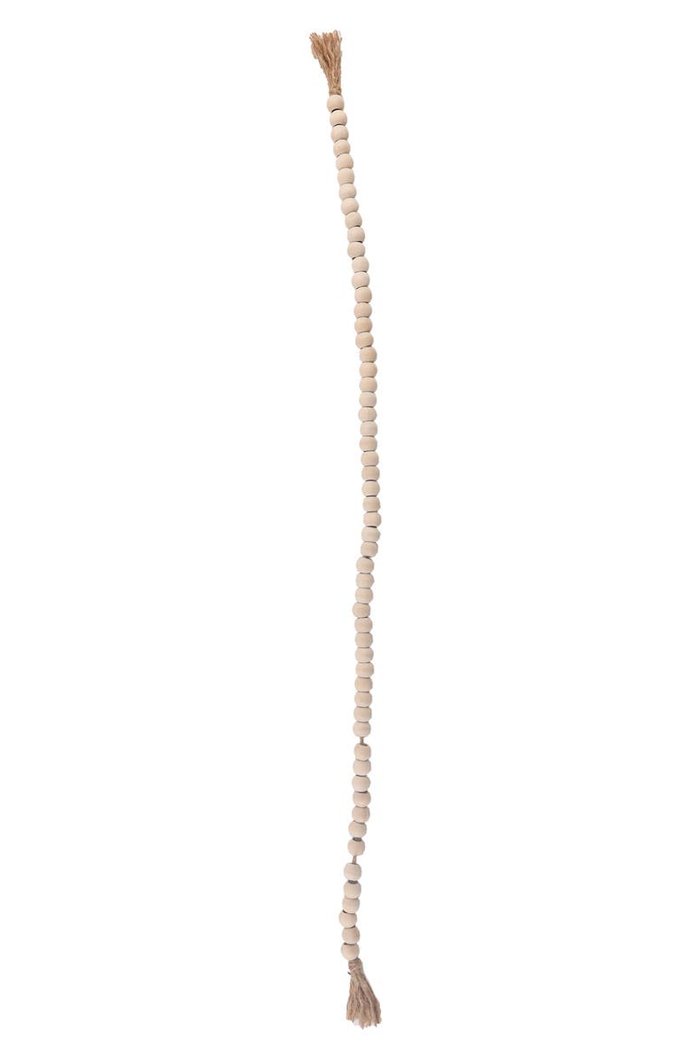 FLORA BUNDA y Decorative Bead Strand, Main, color, Natural