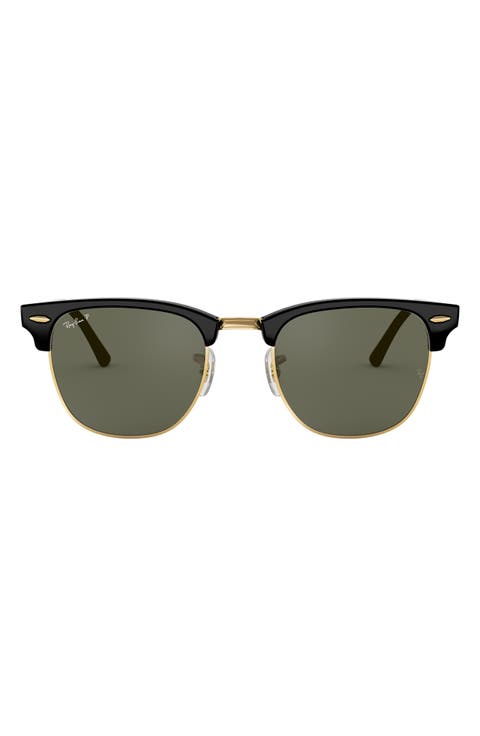 Clubmaster 55mm Polarized Square Sunglasses
