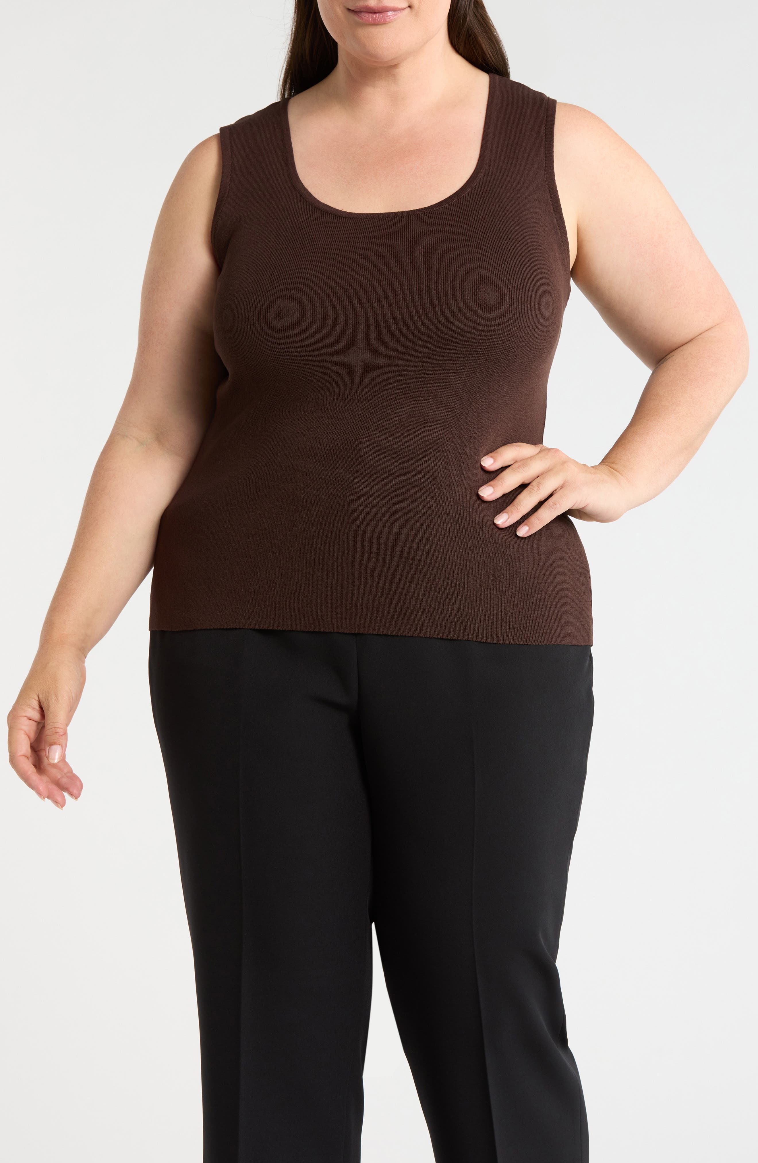 Scoop Neck Sweater Tank