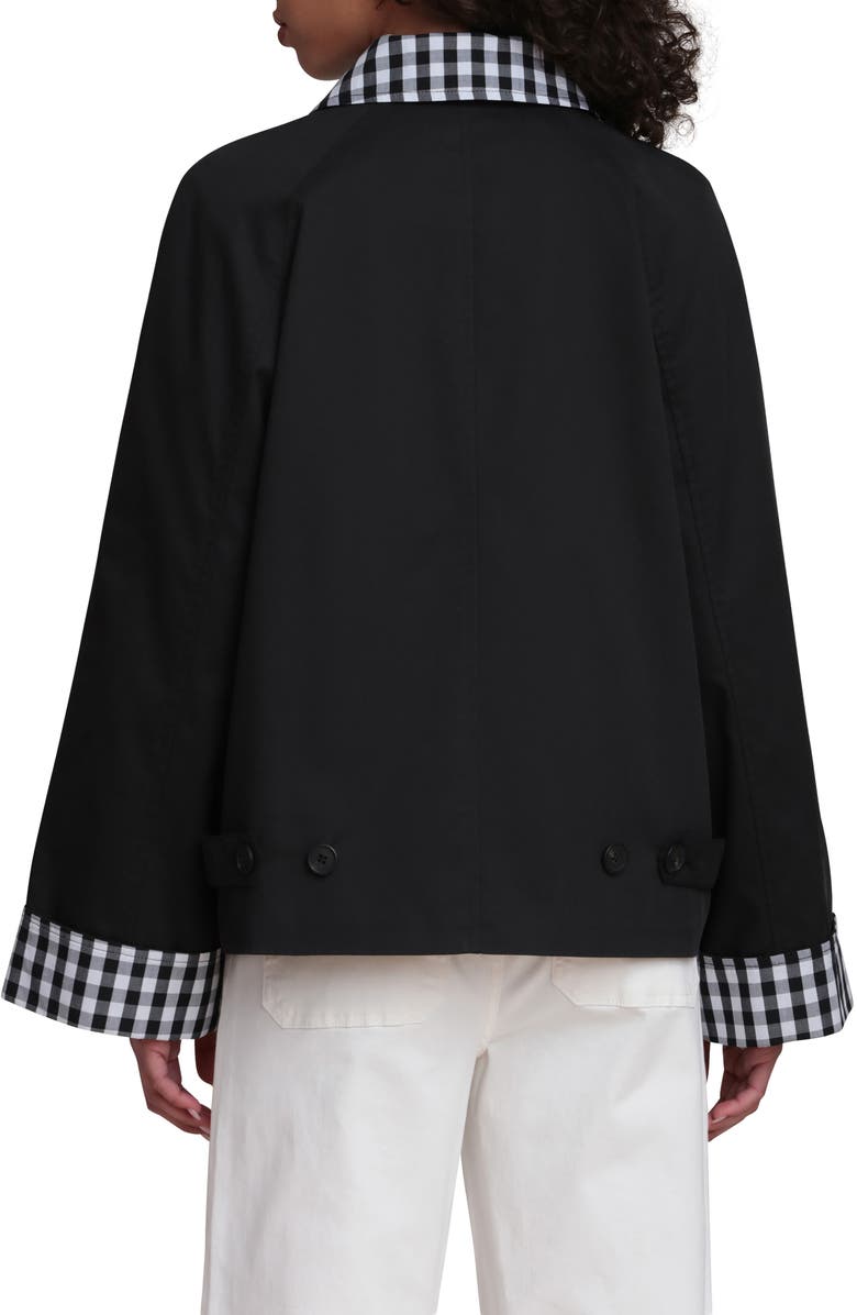 Bagatelle Cropped Trench Jacket, Alternate, color, Black