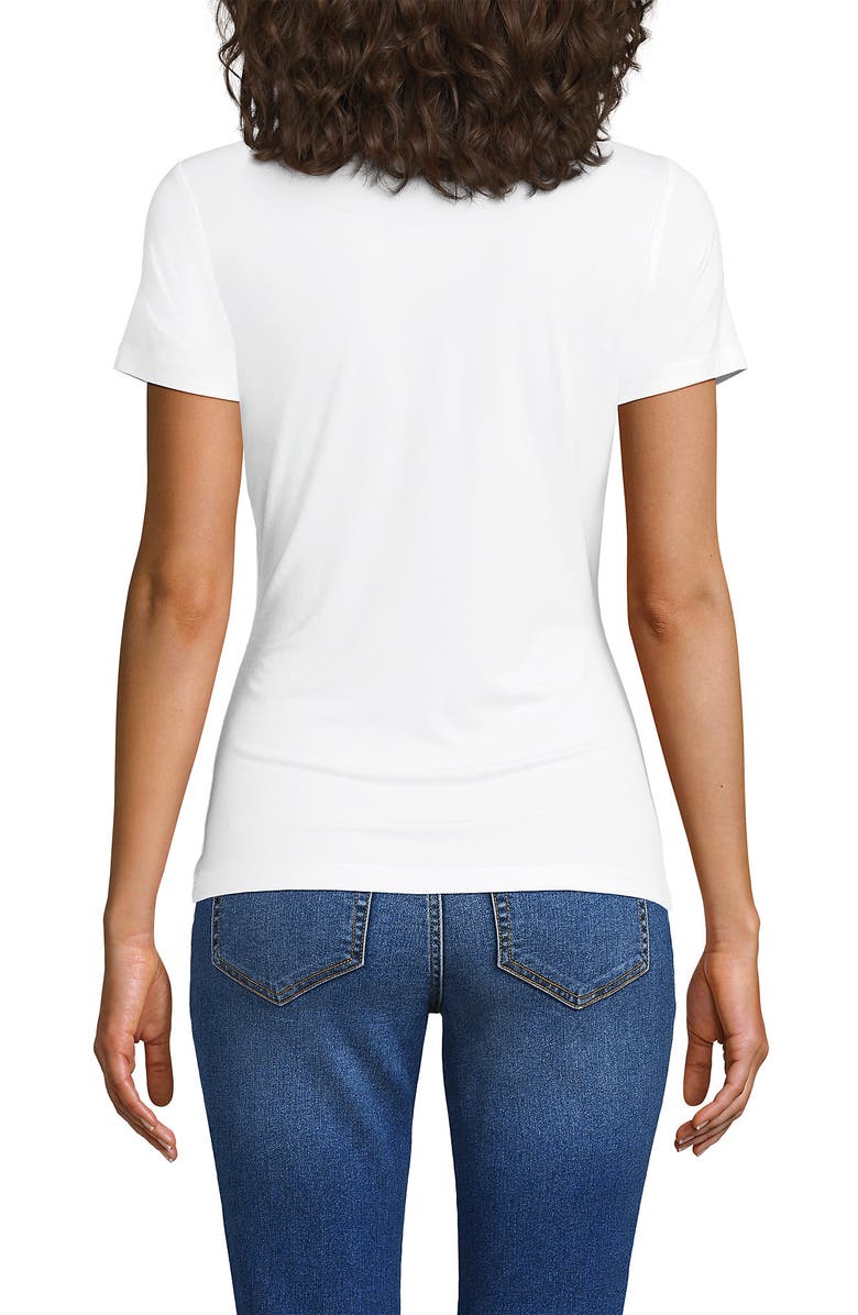 Lands
 End Petite Short Sleeve Cooling Crew Neck T-Shirt, Alternate, color, 