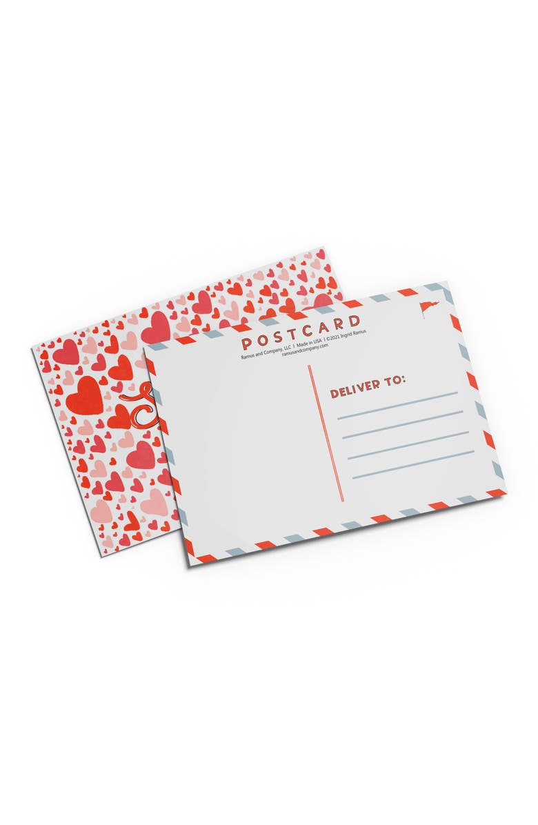 Ramus & Co Love/Valentine's Postcard 20-Pack "Sending Love Hearts", Alternate, color, Multi-Pack