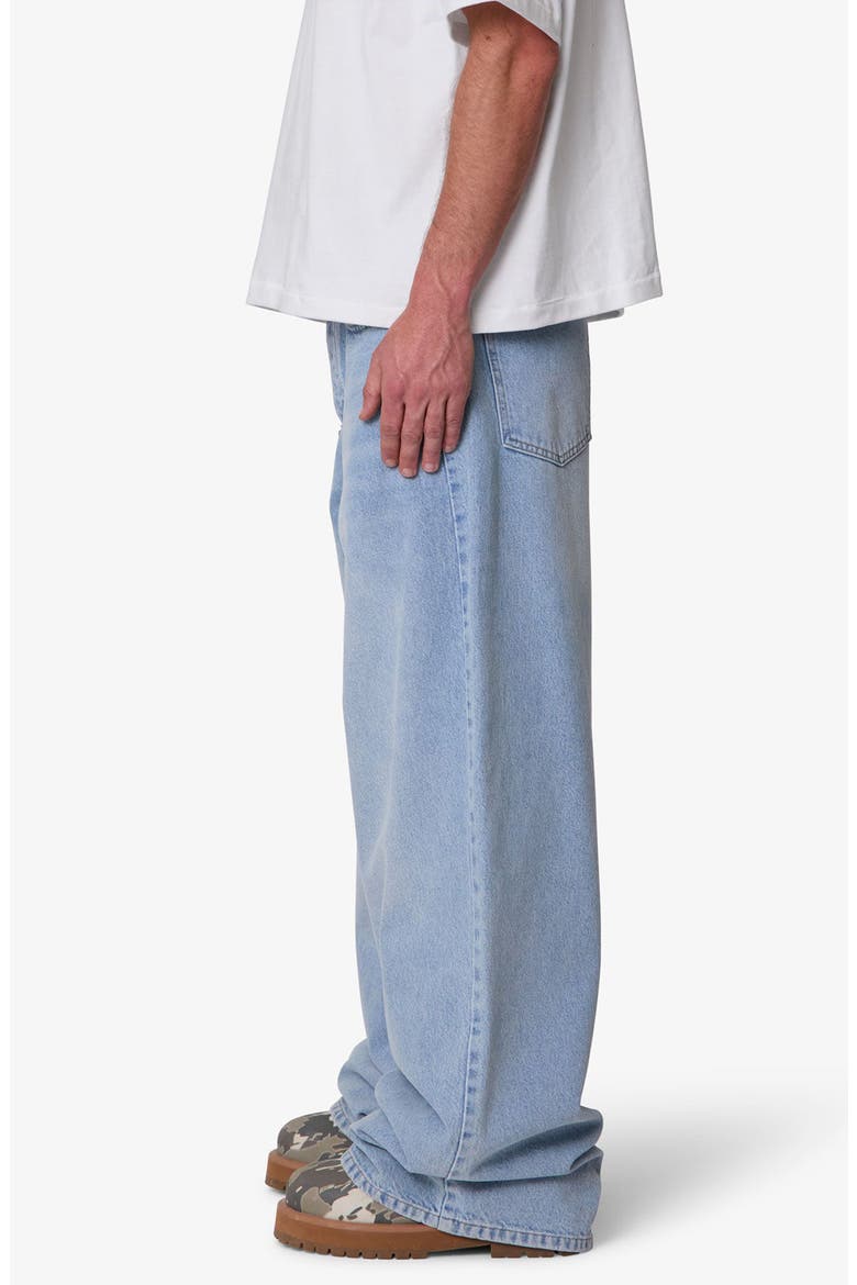 Baggy Washed Rave Denim Jeans, Alternate, color, WASHED BLUE