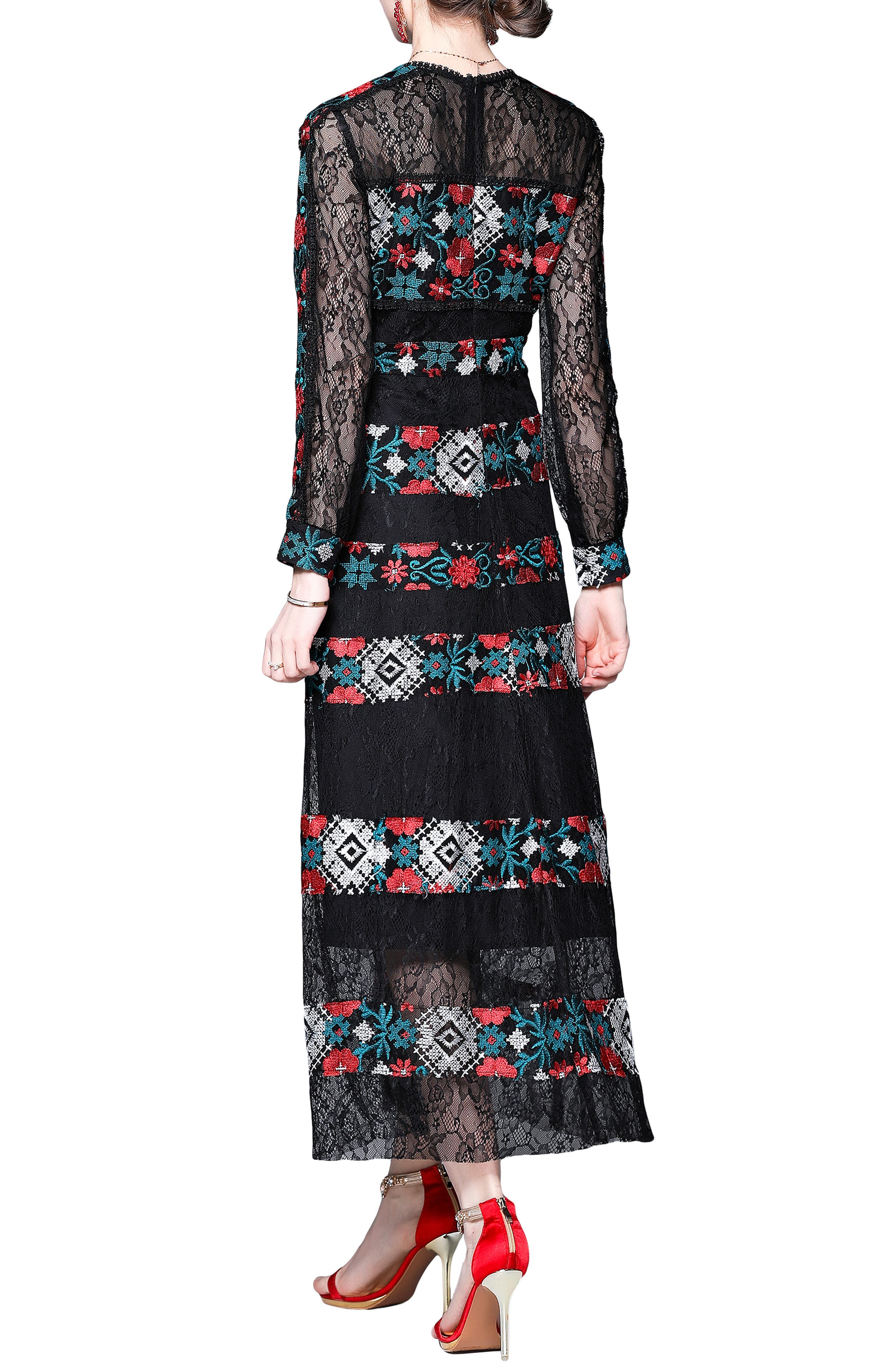 KAIMILAN Lace Panel Maxi Dress (Women) | Nordstromrack