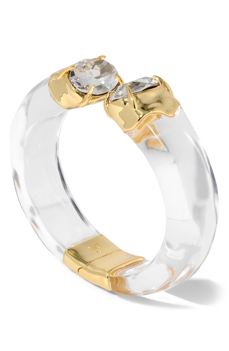 Alexis Bittar Bonbon Crystal Lucite<sup>®</sup> Hinged Bracelet, Alternate, color, Gold