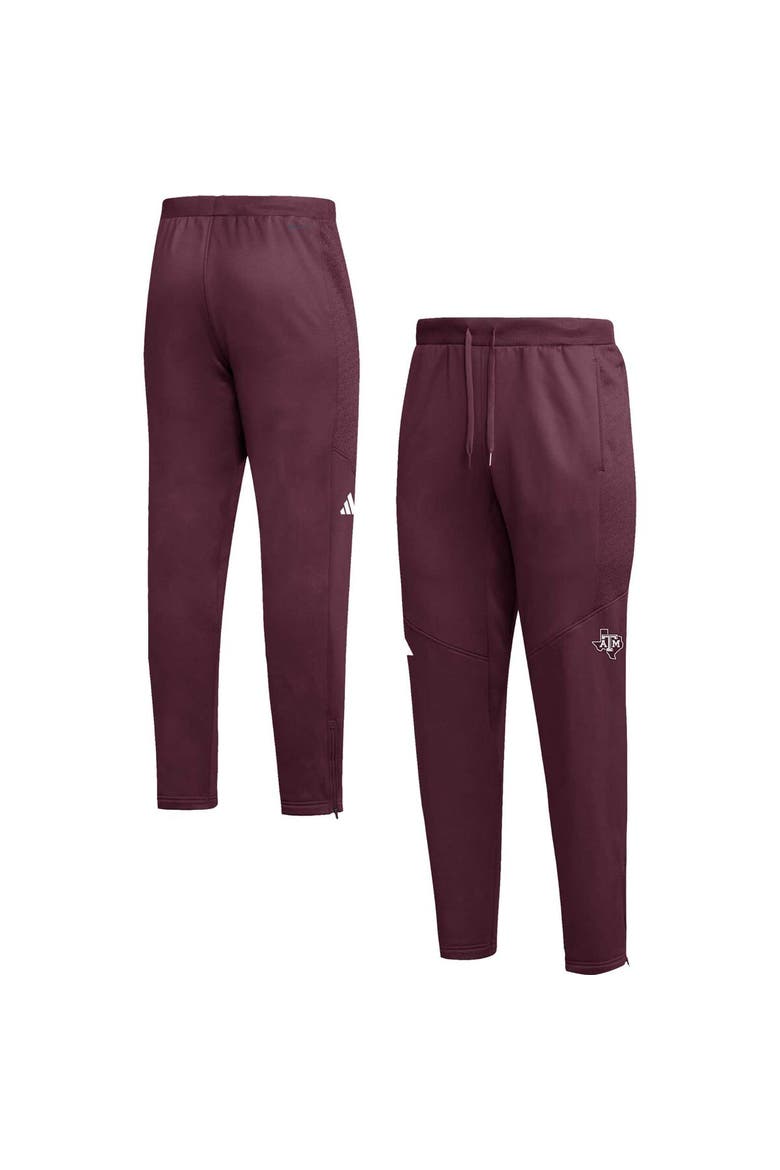 Men's adidas  Maroon Texas A&M Aggies 2023 Travel AEROREADY Tapered Pants, Main, color, Maroon