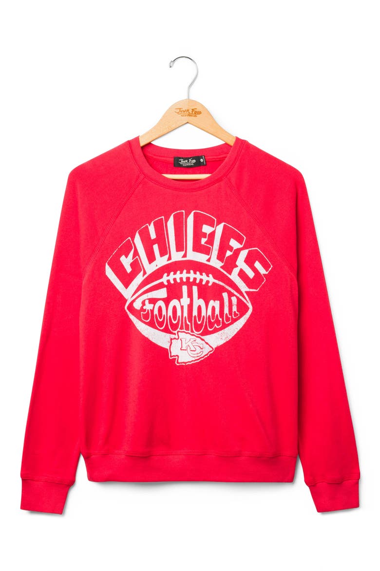 Kansas City Chiefs Graphic Raglan Sweatshirt, Main, color, LICORICE
