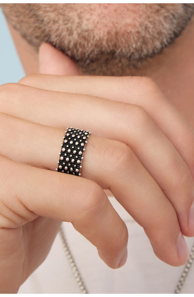 Oradina My Armor Mens Ring in Sterling Silver, Alternate, color, Silver