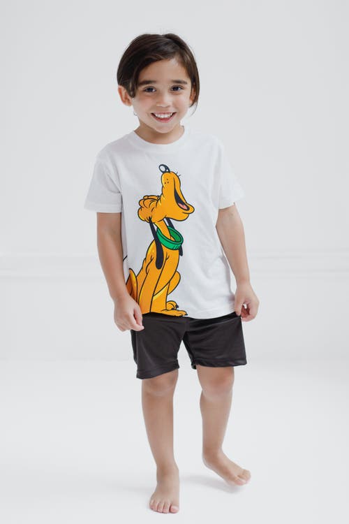 Disney Mickey Mouse & Friends T-shirt & Mesh Shorts Set In Multi