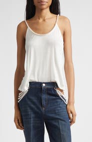 Stella McCartney Faux Pearl Embellished Camisole