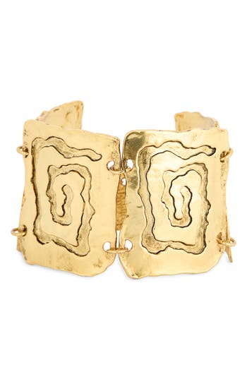 Karine Sultan Spiral Texture Bracelet In Gold