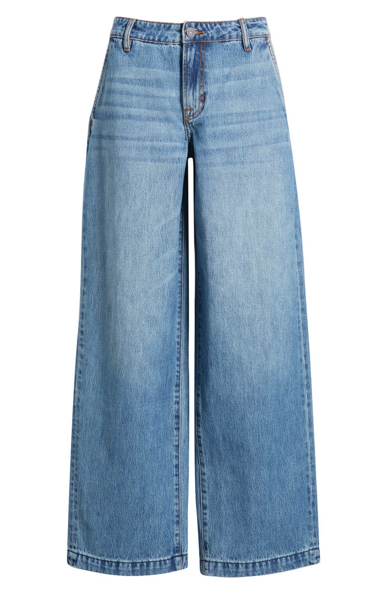 HIDDEN JEANS Low Rise Baggy Wide Leg Jeans, Alternate, color, Med.wash
