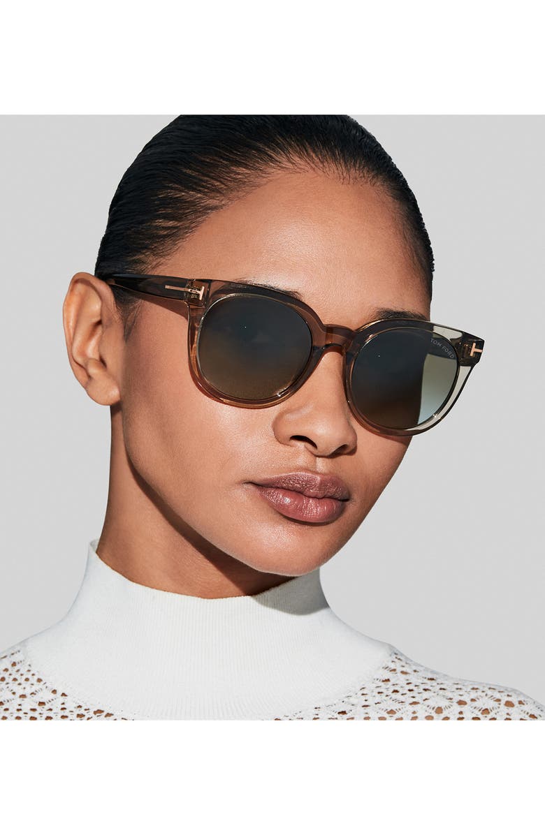 TOM FORD Moira 53mm Gradient Butterfly Sunglasses, Alternate, color,