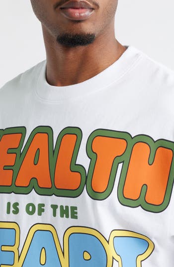 Wealth, Heart & Mind Crop Graphic T-Shirt