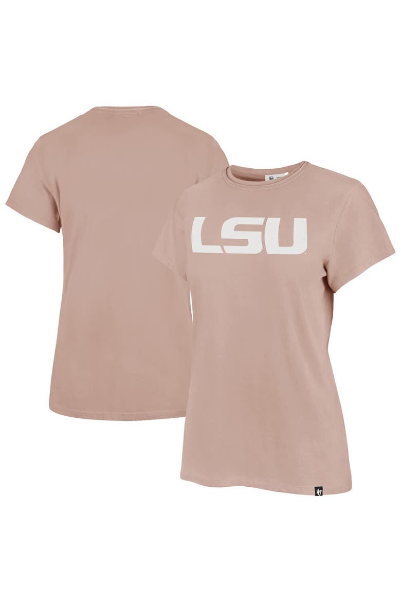 Women's '47  Pink LSU Tigers Premier Frankie T-Shirt, Alternate, color, Pink