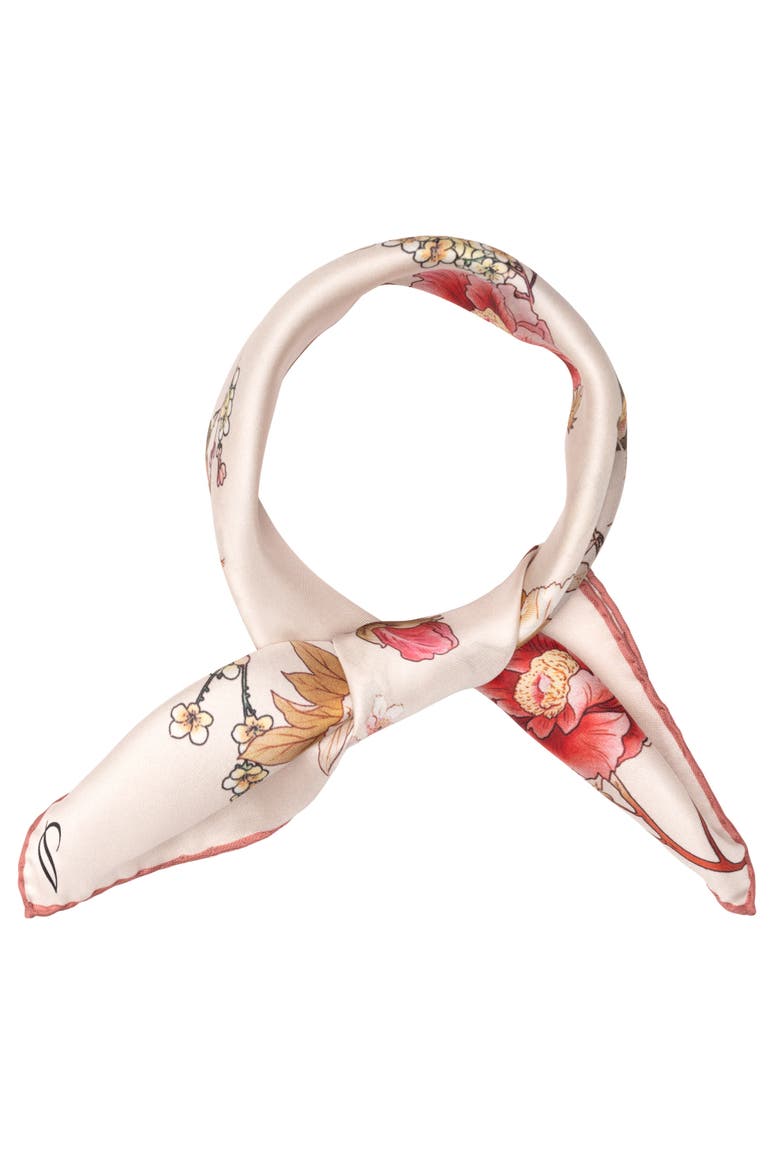 Carina - Silk Bandana, Alternate, color, Blush