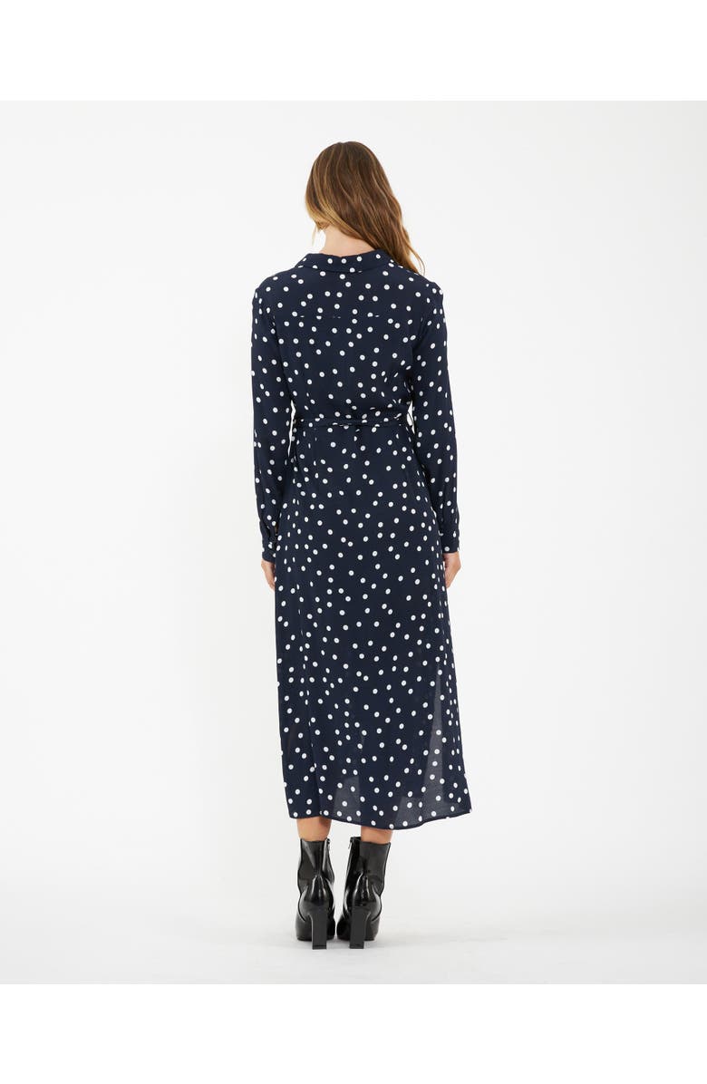 Ripe Maternity Spot Shirt Dress  Navy / White, Alternate, color, Navy / White