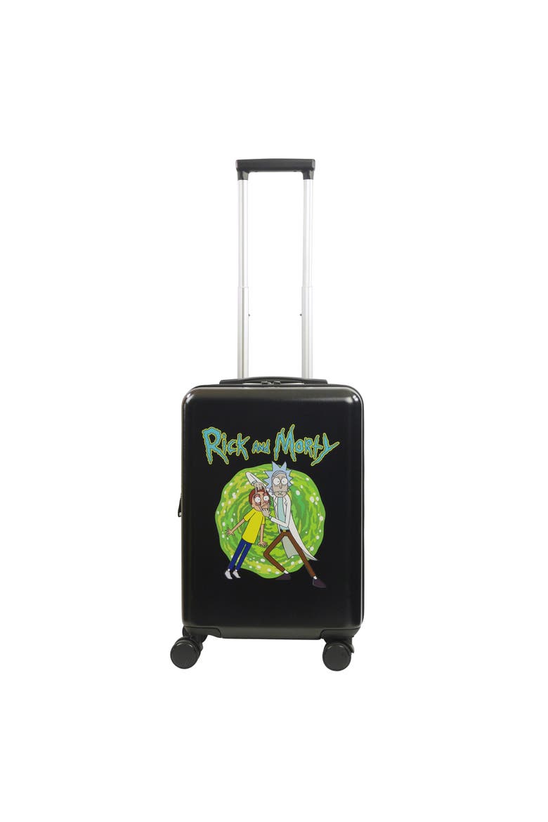Rick and Morty 22.5" Carry-On Luggage, Alternate, color, BLACK