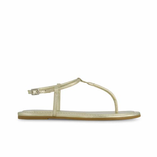 Shop Bernardo Footwear Hercu T-strap Sandal In Champagne
