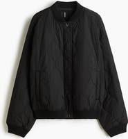 H&M Quilted Bomber Jacket
