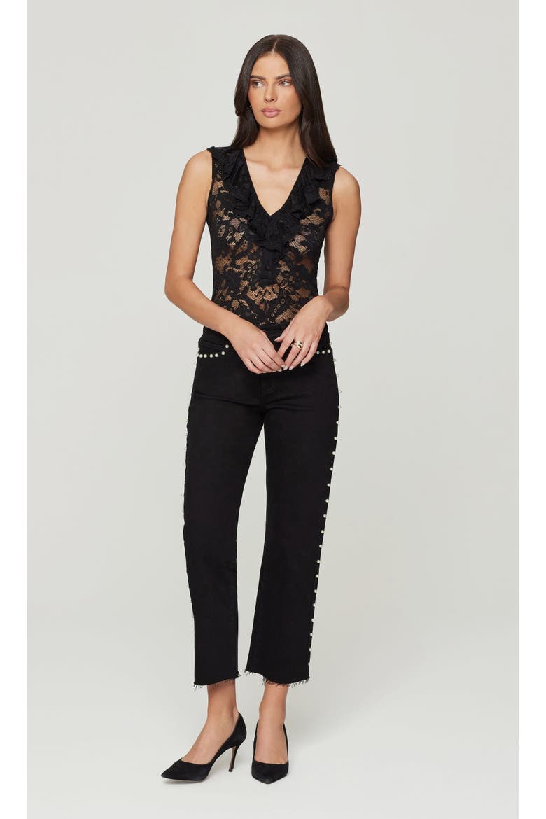 Saige Lace Top, Alternate, color, Black
