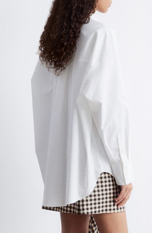 & Other Stories Oversize Cotton Button-up Shirt In White