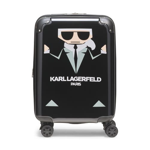 Karl Lagerfeld Karl In A Box 21" Carry On Upright In Black