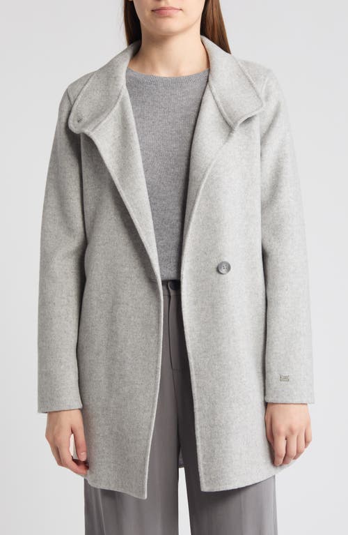Soia & Kyo Kenia Funnel Neck Wool Blend Wrap Coat