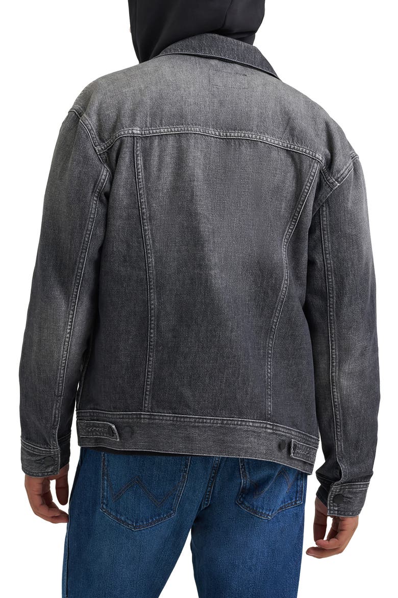 Cotton Denim Jacket, Alternate, color, SMOKY GRANITE