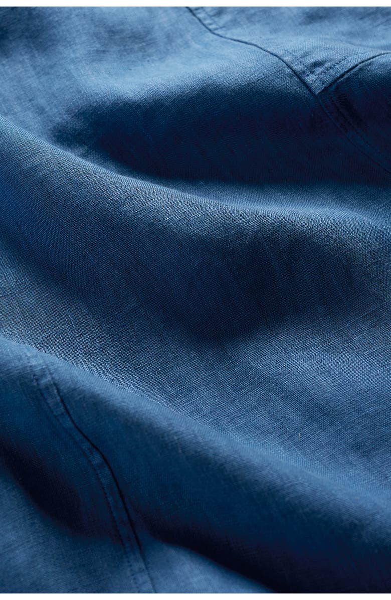 Seasalt Cornwall Grass Wave Sleeveless Linen Midi Dress, Alternate, color, Sailor