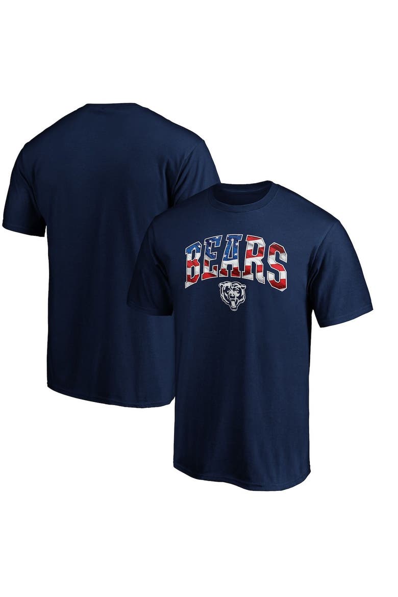 Men's Fanatics Branded Navy Chicago Bears Banner Wave Logo T-Shirt, Main, color, Navy
