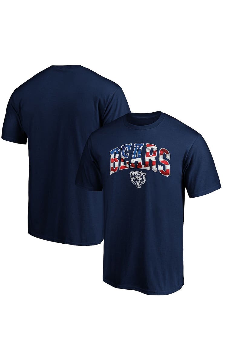 FANATICS Men's Fanatics Branded Navy Chicago Bears Banner Wave Logo T-Shirt, Main, color, Navy