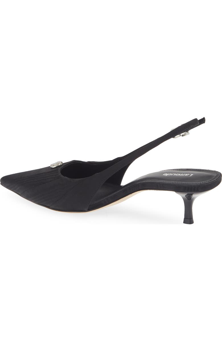 Larroudé Maxime Slingback Pointed Toe Kitten Heel Pump, Alternate, color,