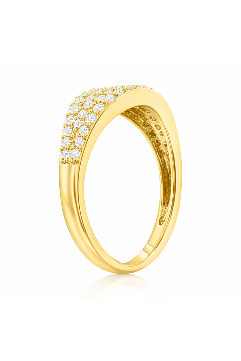 Fancy Gold-Tone Crystal Ring, Alternate, color, Gold