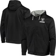 DUNBROOKE Men's Dunbrooke Black/Gray Las Vegas Raiders Apprentice Full-Zip Hoodie